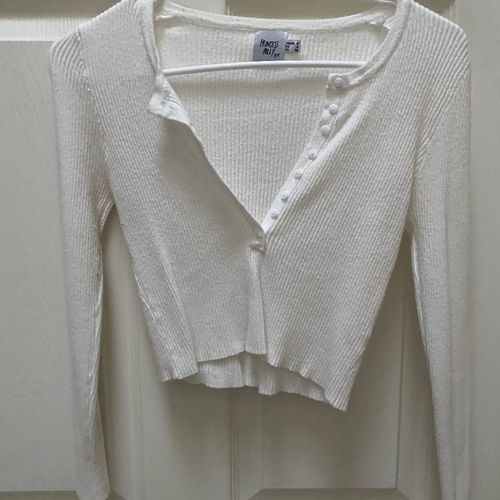 COPY - Princess Polly Button Up Crop Sweater